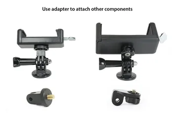 10 vnt Accessory Set | Varžtas & Trikojo Adapteriai su 2 Išmanųjį telefoną, Stovai (Md. & Lg), Prijunkite Telefoną Prijungti prie Trikojo, arba GoPro Patinų
